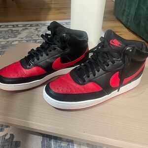Nike Court Vision Mid Red/Black Size US 9